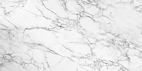 Obraz premium Elegant white marble surface with subtle grey veining, showcasing smooth texture and natural patterns ideal for backgrounds or interiors.
