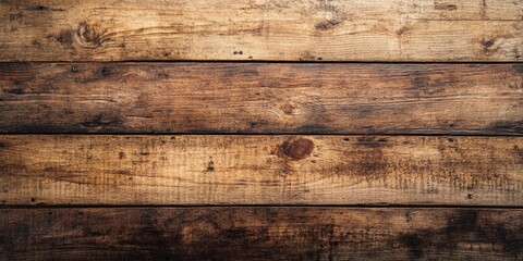 Wood plank texture background with rich brown tones and horizontal lines creating ample free space for product display and advertising design