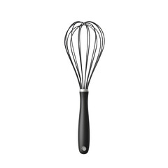 Black Whisk Kitchen Tool Isolated on Transparent Background Image