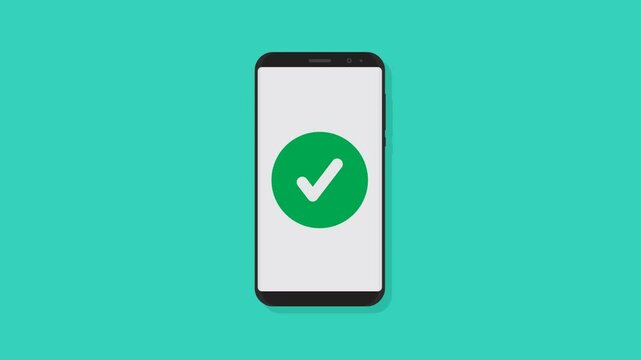 Smartphone login account animation