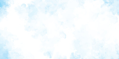 Abstract baby blue watercolor background Watercolor background for invitations, cards, posters  abstract light blue and white colors background for design