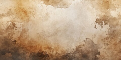 Textured brown and beige watercolor background with soft organic patterns and a central light area ideal for creative design or text placement