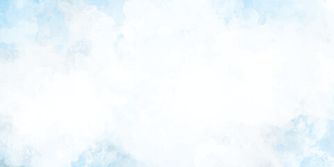 Abstract baby blue watercolor background Watercolor background for invitations, cards, posters  abstract light blue and white colors background for design