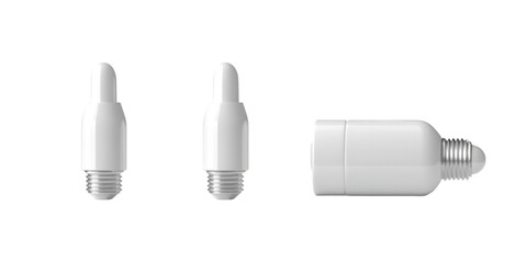 Wire and Pin Isolated on Transparent White Background