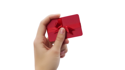 Fashionable gift card for easy and secure transactions isolated on transparent background