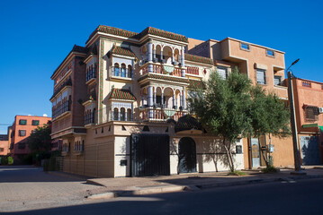 North Africa. Morocco. Beautiful places of the ancient city of Morocco - Marrakesh.
