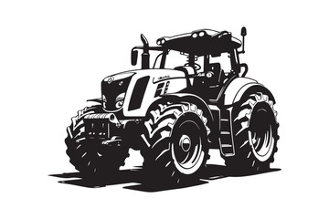 Tractor Silhouette Design Bundle
