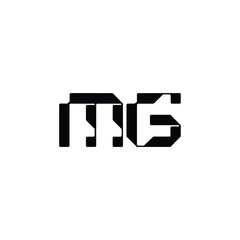 MG monogram logo design letter text name symbol monochrome logotype alphabet character simple logo