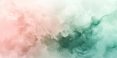 Soft pastel pink and green abstract background with blurred effect showcasing fluid textures blending seamlessly across the canvas.