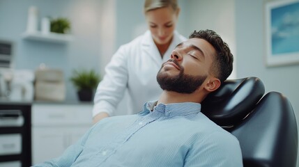 Obraz premium Chiropractic Man Spa Massage Generative AI