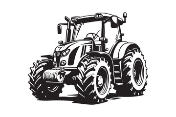 Tractor Silhouette Design Bundle