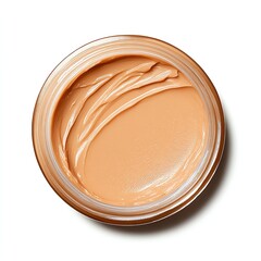 Creamy foundation in a jar for flawless skin.