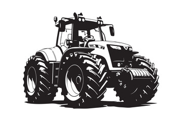 Tractor Silhouette Design Bundle