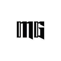MG monogram logo design letter text name symbol monochrome logotype alphabet character simple logo