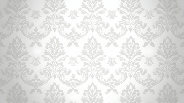 Elegant gray damask pattern background for design projects, websites, or presentations