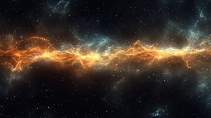 Fototapeta premium Cosmic energy flow, nebula background, space, abstract, digital art, website banner