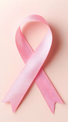 Pink ribbon, awareness, pale background, support