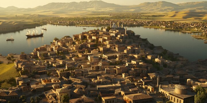 Haran: Cinematic and Photorealistic Exploration of the City Where Abram Settled Before Moving to Canaan, Located in Modern-Day Turkey