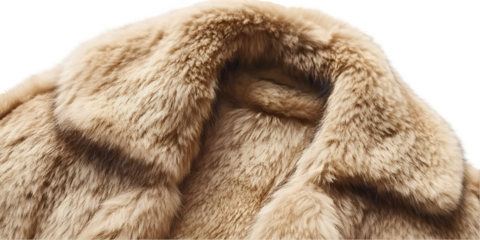 close up of a fur coat
