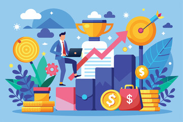 A professional explores strategies for success in investment management, highlighting growth and achievement, Investment management, career growth to success, financial management
