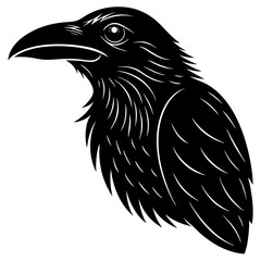 bird beak silhouette vector illustration