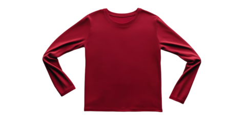 red shirt isolated on white background