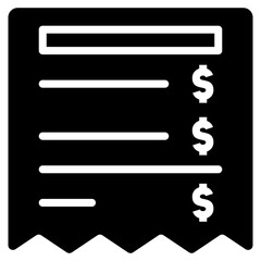 Receipt  Icon 
