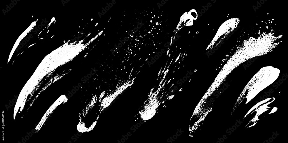 Poster soap foam texture set with sponge and grunge water. soapy glass clean bubble pattern. wash smear ove