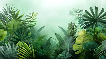 A beautiful tropical rainforest with a guided eco-tour showcasing flora and fauna