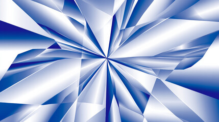 Abstract blue geometric pattern with dynamic lines