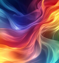 Mixing Colors Digital Background with Smooth Flow, Generative AI