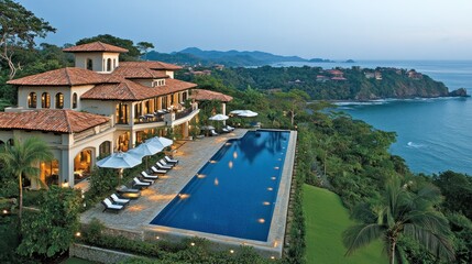 Luxury Oceanfront Villa: Tranquil Escape in Costa Rica