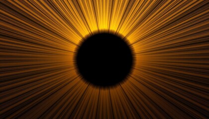 Fototapeta premium Abstract solar eclipse background with golden rays