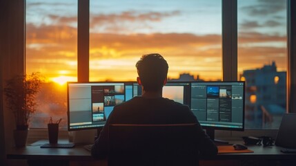 Online Video Conference Webinar On Computer. Business Videoconference Generative AI