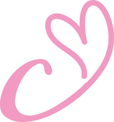 Letter C Heart Logo Design