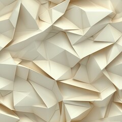 Obraz premium Abstract geometric pattern featuring beige, triangular shapes and a textured surface.