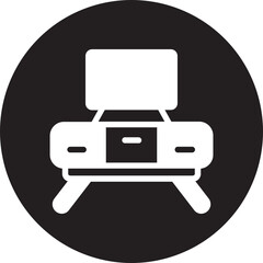 tv stand glyph icon