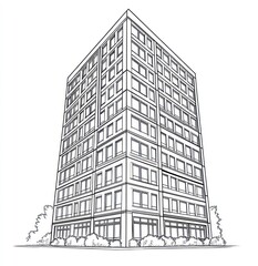 A Sketch of a Modern Multistory Building Design