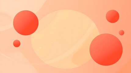 Abstract Orange and Peach Circle Background Design
