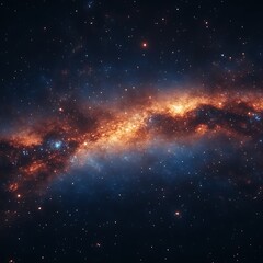 Cosmic dust and gas nebula in space.