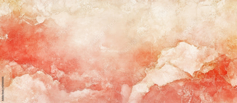 Leinwandbilder elegant abstract marble paper texture in soft pastel hues of peach and cream featuring swirling patt