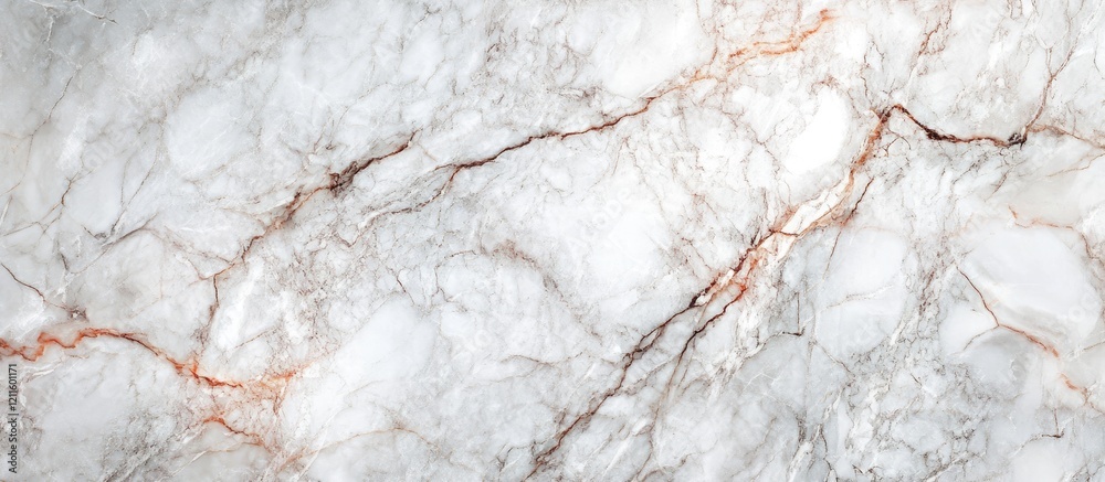Leinwandbilder elegant white marble texture featuring intricate gray and warm copper veining, creating a sophistica