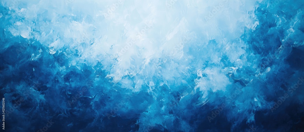Poster Serene abstract blue background with soft light effects creating an inviting atmosphere ideal for showcasing tranquil and calming designs