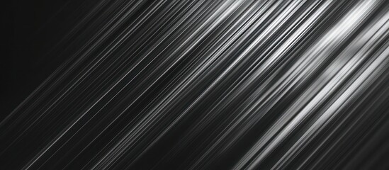 Obraz premium Visualize high-tech wallpaper featuring elegant silver streaks and lines on a dark background.