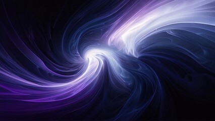 Abstract swirling light vortex, cosmic energy, dark background, for tech or design