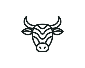 Cow logo vector. Animal farm. Cow icon vector illustration.