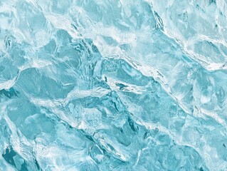 Obraz premium Close-up of glacial ice, showing texture and translucent blue hues.