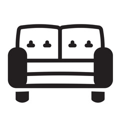 Couch glyph icon