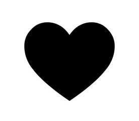 Black Heart vector icon