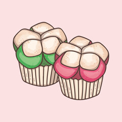 Steamed sponge cake from Indonesia